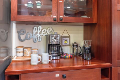 And there's section just for making your coffee or tea