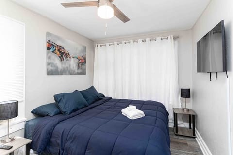 Master king size bed  bedroom with Tv