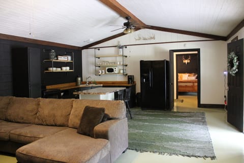 Open concept kitchen and living room