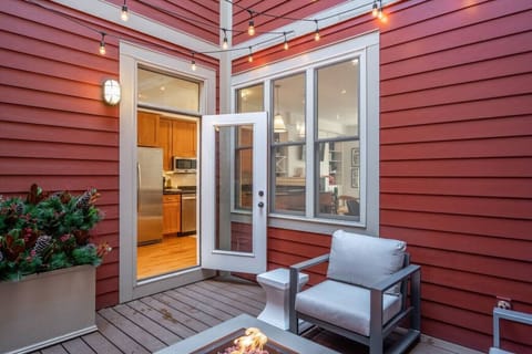 Patio Off Kitchen! Gas Fireplace available for your use!