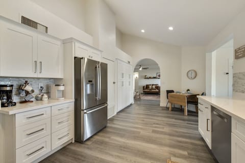 Large kitchen with lots of pantry space.