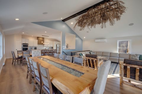 4th Floor Dining Area with Custom Table and Seating for Whole Family