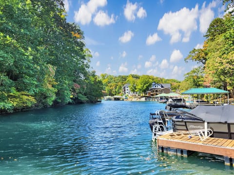 View from our dock to towards the end of the cove