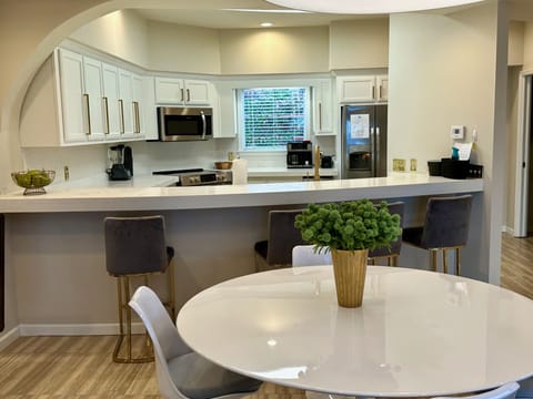 Dining area and bar seating