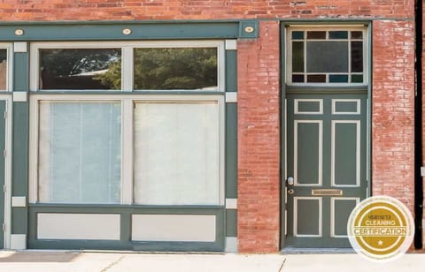Your wonderful ABODE awaits, A unique storefront-style entrance gives this home a one-of-a-kind urban feel. #UniqueStay 
