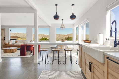 Open concept - keep all your people together whether cooking, lounging, or dining