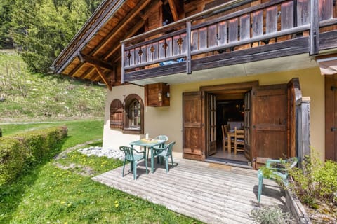 Private sunny garden and terrace