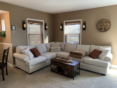 Snuggle up of the couch with freshly laundered and cozy blankets