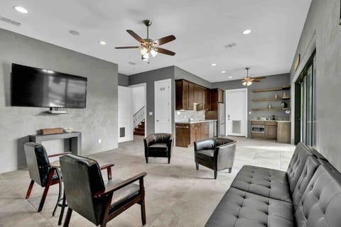 Perfecting for hanging out. TV is firestick ready. Log in with your Amazon account. 