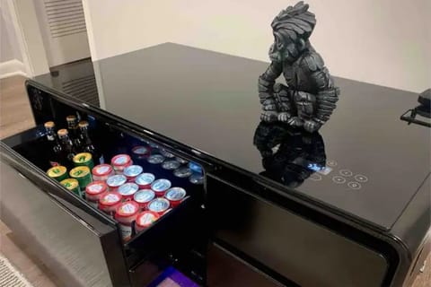 For stays 14 days or more, we provide fully stocked mini fridge!