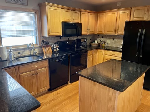 Large kitchen with island
