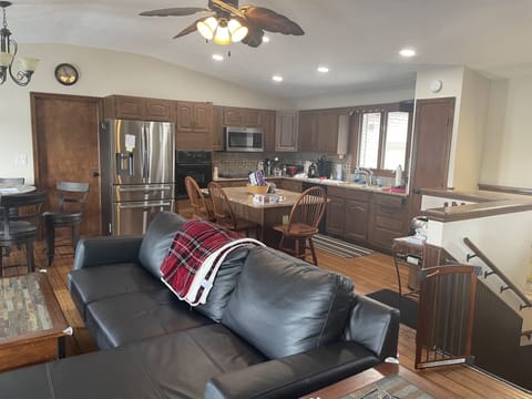 Kitchen/Living area on entry level (top floor)
