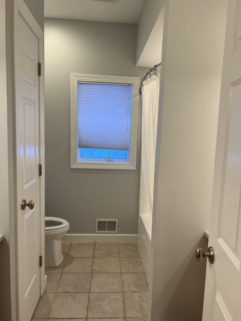 Full Bathroom tub/shower double vanity.