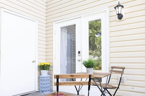 Grab your coffee and relax on the Back Porch.