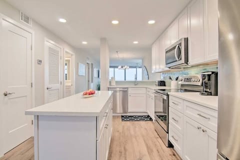 Plenty of room for two people to work in the kitchen.