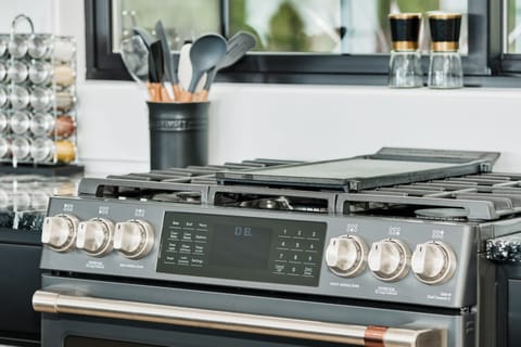 A quality stove-top and oven awaits whoever's the top chef in your group.