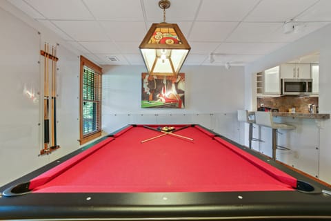 Billiards Table ready for your evening of table games.