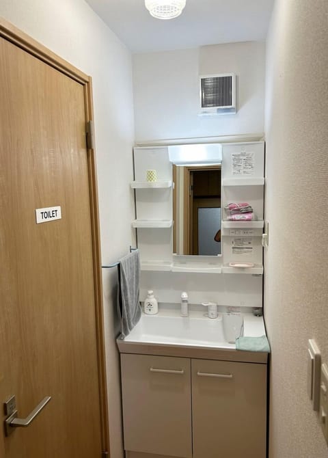 Toilet and sink with washlet