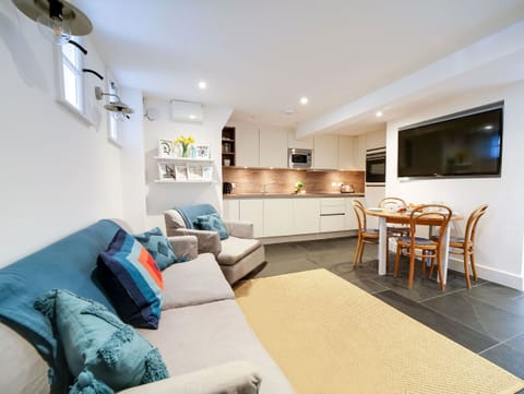 Open plan kitchen, dining and living area