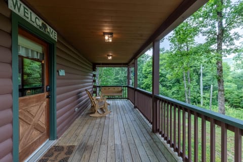 Porch - Front porch with swing and rocking chairs