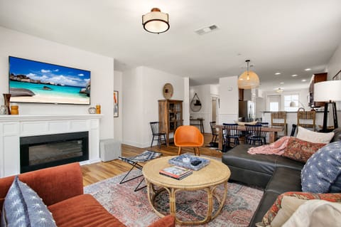 Open spacious floor plan with ocean views.