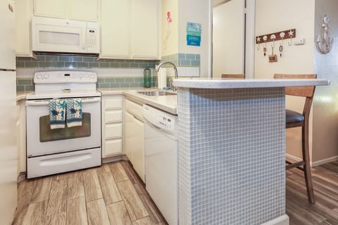 Fully stocked kitchen