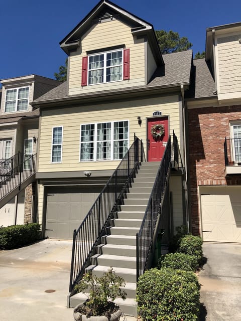 Guests entry is on top of the stairway