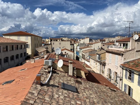 Old town views from Kitchen window. 