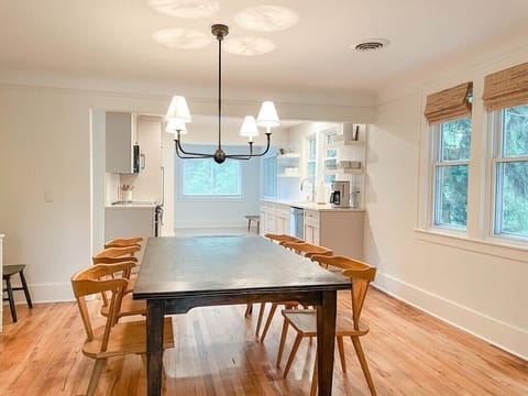 Upstairs dining room.