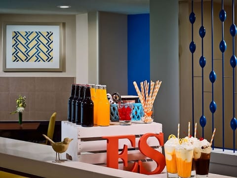 Start your morning with bright, refreshing drinks and treats.