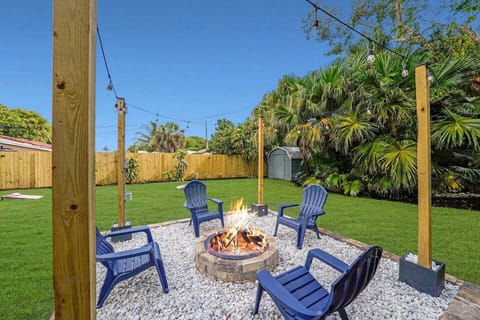 Relaxing patio. 