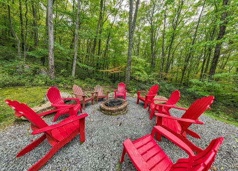 Spacious fire pit area; create lasting memories