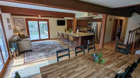 dining room and kitchen