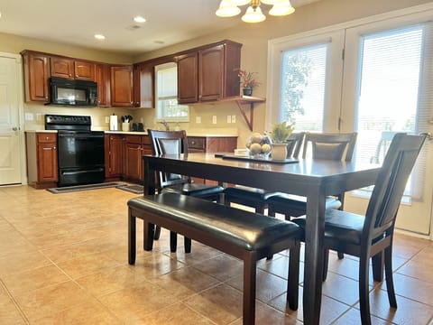Kitchen and Dining Area