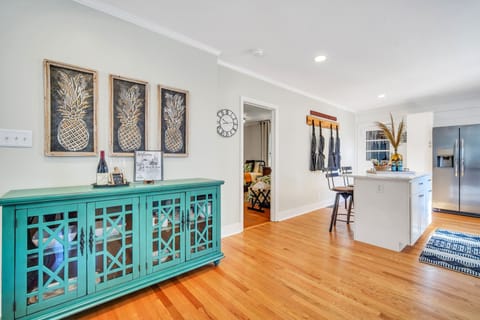 Fully stocked buffet cabinet for your next family gathering