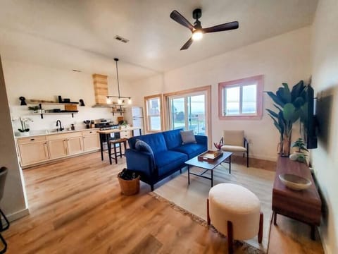 Open concept kitchen/living room with Lake Superior Views (2)