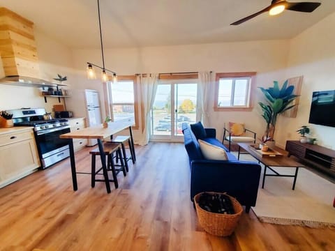 Open concept kitchen/living room with Lake Superior Views (1)
