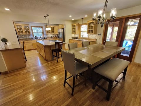 Fully stocked Kitchen and dining room