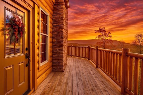 Enjoy beautiful sunsets at Can't Bear to Leave!
