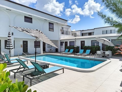 Experience Pier Walk's resort-style heated pool to stay warm this winter!