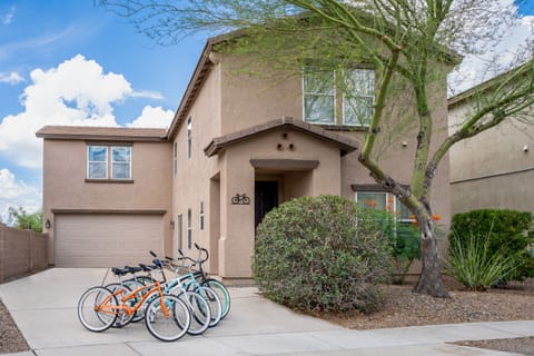Bikehaven is a two-story desert home at the base of the Foothills in Tucson, AZ.