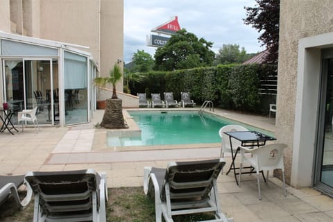 Spend time with family and friends in the outdoor pool.