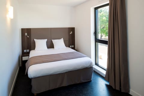 Drift to sleep in a comfortable bed after a wonderful day outside.