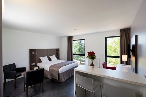 Drift to sleep in a comfortable bed after a wonderful day outside.