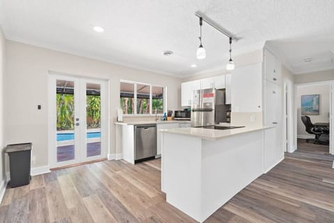 Warm and inviting, this kitchen is the heart of the home.