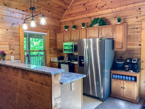 Enjoy use of a fully-stocked kitchen while you're here!