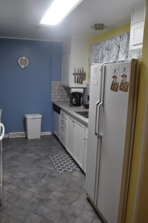 Kitchen with Refrigerator, Dishwasher and icemaker