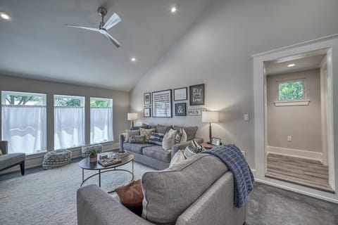 Comfortable couches await.