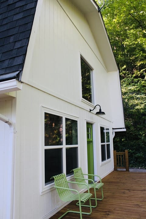 Front door from the deck