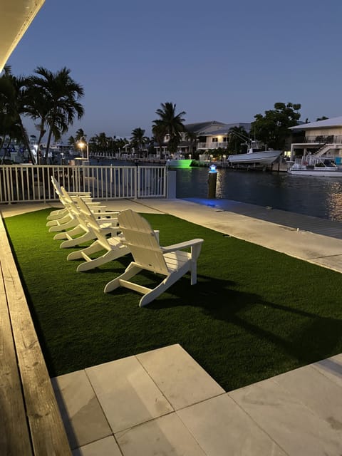 Relax under the evening sky. 